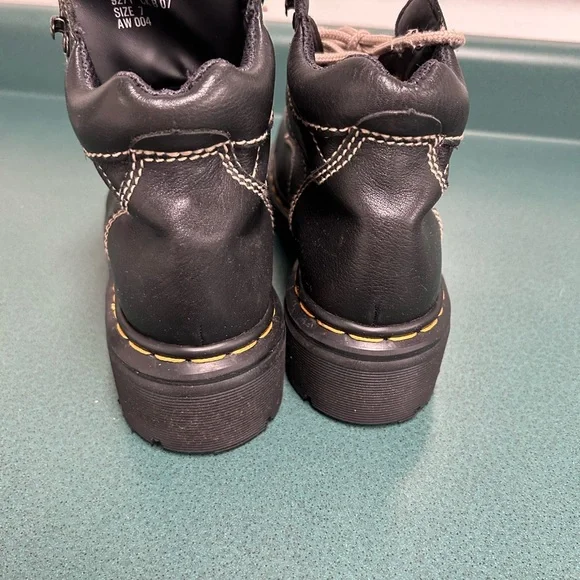 Dr. Martens Black and Tan Lace Up Boots - Picture 5 of 10